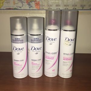 Two dry shampoo & two hair spray